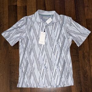 Ike Behar NWT Textured Casual Button Down shirt (size MED)